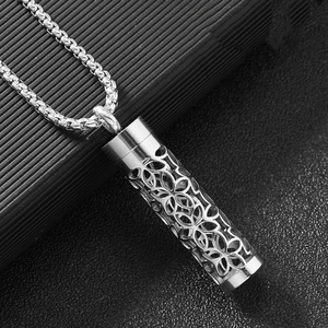 Diffuseur de parfum <span class=keywords><strong>portable</strong></span> polyvalent pour couples, unisexe, <span class=keywords><strong>collier</strong></span> en acier inoxydable, boîte d'aromathérapie à huile essentielle, pendentif <span class=keywords><strong>collier</strong></span> - Product Image 4