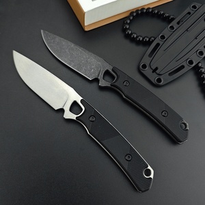 Cuchillo de camping fijo con mango completo Ker shaw STEPPE 2048 ECD para exteriores, montañismo y supervivencia, con funda portátil de fibra de nailon OEM - Product Image 2