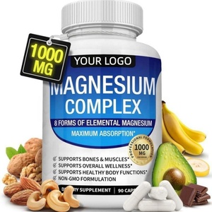 AURA 8 Formas de Magnesio Elemental (1000mg) Cápsulas Suplementos Dietéticos Complejo de Magnesio 12 en 1 Cápsulas de Complejo de Magnesio - Product Image 1