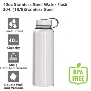 Frasco de botella de agua Thomas aislado al vacío de acero inoxidable nueva boca ancha con pajita deportiva caliente 18oz 32oz 40oz - Product Image 5