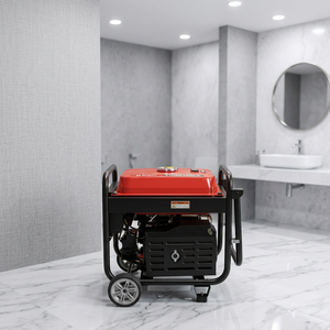 เครื่องกำเนิดไฟฟ้าเบนซิน SS SAMSON 5.5KW 4 จังหวะ 225CC 230V แบบพกพา ระบายความร้อนด้วยอากาศ พร้อมล้อ ถังน้ำมัน 25 ลิตร - Product Image 1