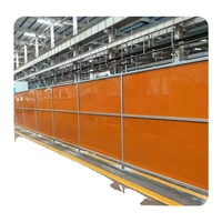 Clôture de sécurité modulaire en acier au carbone anti-arc pour robot de soudage, barrière d'isolation pour station de robot de soudage