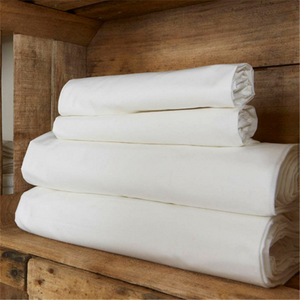 100% cotone 250TC 40x40s <span class=keywords><strong>raso</strong></span> <span class=keywords><strong>bianco</strong></span> e 1cm 3cm striscia hotel casa biancheria da letto tessuto lenzuolo piatto tessuto - Product Image 2
