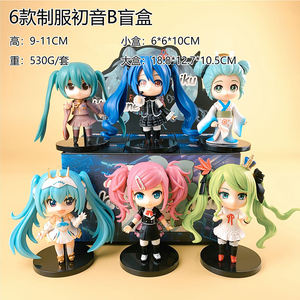 Dibujos animados lindo cantante <span class=keywords><strong>Miku</strong></span> moda cajas ciegas colección muñecas de PVC figura de acción juguete decoración cajas misteriosas para niños - Product Image 3