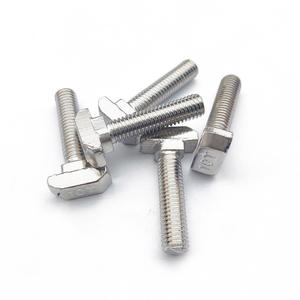 Vis en T standard européen, acier au carbone nickelé, tête de marteau en forme de T, 30-M6 pour profilés en aluminium de navire, vis de haute qualité - Product Image 3