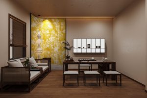<span class=keywords><strong>Papier</strong></span> <span class=keywords><strong>peint</strong></span> mural chinois classique doré en gros, taille personnalisée, motif floral bambou <span class=keywords><strong>oiseaux</strong></span>, pour salon, salle de thé, bureau, hall d'hôtel, facile à installer - Product Image 2