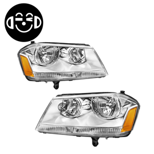 AFTATPT per Coppia di Fari Alogeni di Alta Qualità Compatibili con Dodge Avenger 2008-2014 LH RH Lampada Frontale - Product Image 6