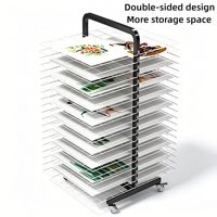 Support de rangement et de présentation en métal pour papier A4, idéal pour le classement de documents, les albums de scrapbooking, les travaux d'art des enfants et les fournitures de bureau, adapté aux salles de classe et aux ateliers, au design personnalisé.