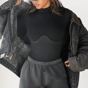 Chemises à manches longues pour femmes Fitness Lounge Vintage Black Gym Active Shirts - Product Image 2