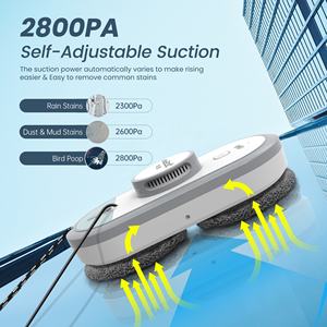 Groothandel Raamrobot Met 50Ml Watertank Robot Glazenwasser Veiligheidskabel Ruit Reinigingsrobot Machine Eenvoudig Te Bedienen - Product Image 3