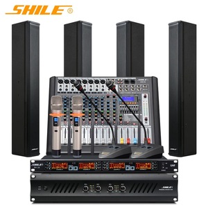 Système audio Shile avec table de mixage Sh10 8 canaux, équipement sonore professionnel pour salle de conférence, auditorium, salle de banquet - Product Image 1