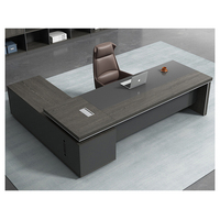 Bureau Ensembles Grand Bureau de direction d'angle Bureau moderne avec table d'appoint