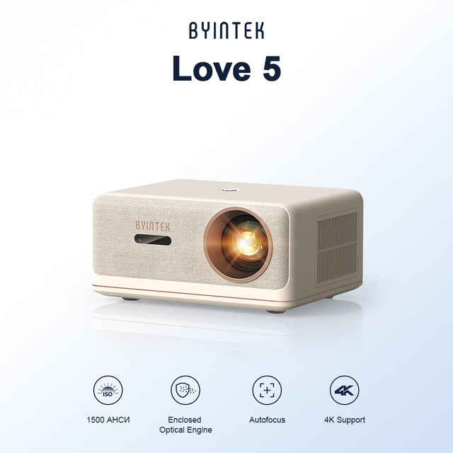 New Arrival BYINTEK LOVE 5 U14 Pro Android 11 WIFI 4K Full HD 1080P LED Home Theater Projector HDR 4K Proyector Support MEMC