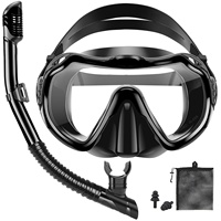 AQUADIVE équipement de plongée anti-buée kits de matériel de plongée masque de plongée avec tuba en silicone masque de plongée sous-marine ensemble