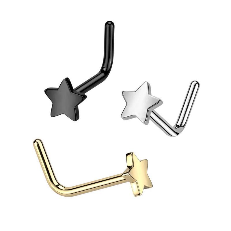 ASTM F136 Titanium Labret Piercing Push