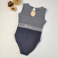 Grilles élégantes conception Sexy pratique quotidienne coupe haute danse Ballet femmes dames sans manches Stretch body justaucorps