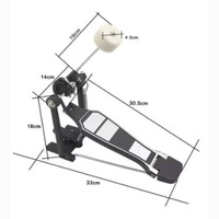 Wholesale Small Bass Drum Kit Straight Step Hammer Aluminum Alloy Single Practice Percussion Instrument Accessories