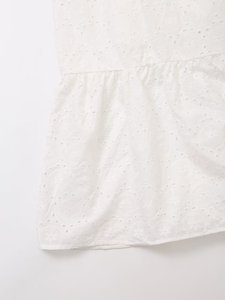 Vestido Midi de Verano Personalizado 2026 para Mujer, de Algodón con Bordado y Aberturas, Tirantes Finos y Espalda Descubierta, OEM/ODM de Fábrica China - Product Image 5