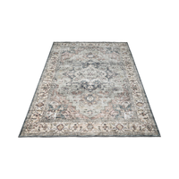 Tapis lavable Tapis rond de salle de séjour Tapis imprimé en 3D Alfombras anti-dérapant pour les sols de la maison