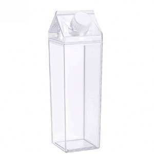 Botella de Agua Cuadrada de Plástico Transparente, Ecológica, Libre de BPA, de Alta Calidad, al por Mayor - Product Image 6