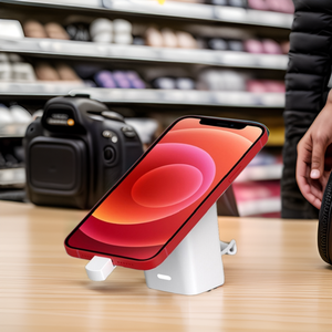 Anti-Theft Smart Phone Display Security Stand <strong>Remote</strong> <strong>Control</strong> Wireless Charging 100-110dB Alarm for <strong>Cellphone</strong> Tablet Made ABS - Product Image 1