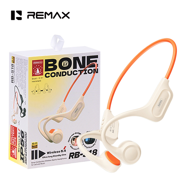 Remax Bone Conduction Headphones Bluetooth 5.4 Open Ear IPX6 Waterproof Headsets Wireless Earbuds for Sports Running Cycling