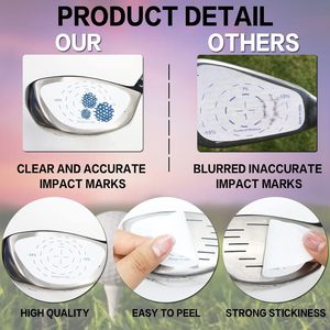 <b>Golf</b> Swing Trainer Sticker For Irons And Woods Training Aid With Impact Zone Design In Usa - Product Image 3