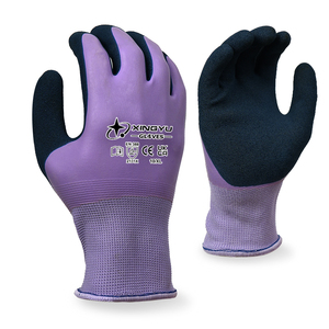 Gants en latex sableux XINGYU 15G en polyester entièrement enduits, imperméables, excellente adhérence, résistants à l'usure, pour le jardinage en extérieur - Product Image 1
