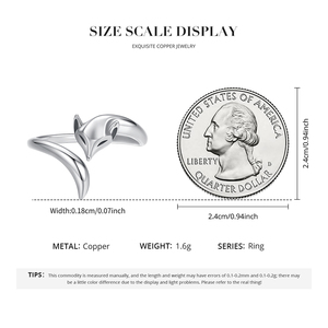 Anillo Plateado con Forma de Zorro, Diseño Animal Moderno, Joyería Unisex de Moda, Regalo para Uso Diario - Product Image 5