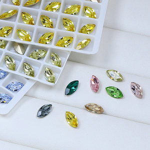 Strass in Vetro K9 a Forma di Occhio di <span class=keywords><strong>Cavallo</strong></span> Dongzhou, Perline di Cristallo Sciolte 3D all'Ingrosso per Nail Art, Gioielli Fai-da-Te e Accessori - Product Image 5