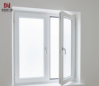 Ventana Abatible de PVC sin Plomo con Certificación CE, Vidrio Low-E Ecológico para Hogares Europeos, Tamaño Personalizado OEM, Garantía de 5 Años