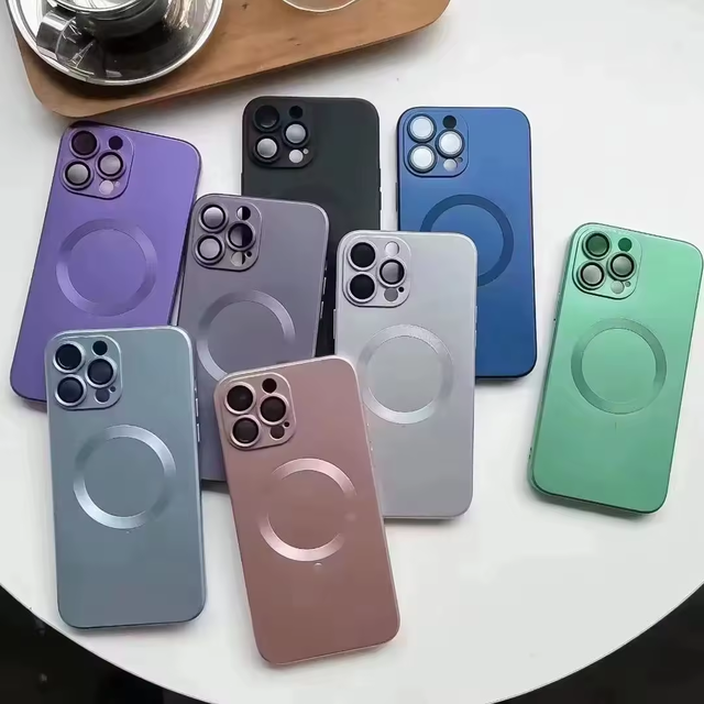 Magnetic Phone Case for iPhone 17 16 15 14 Shockproof Case for iphone 13 Pro Max 12 Pro 11 TPU case with Camera Lens Protector