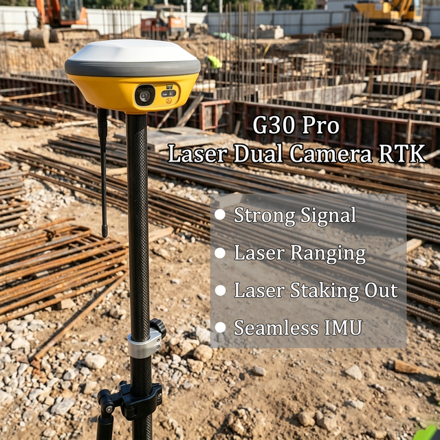 Unistrong G30 Pro Laser Rtk Land Surveying Dual Cameras Gnss Rtk with Upgradable SurvStar Software Gps Rtk
