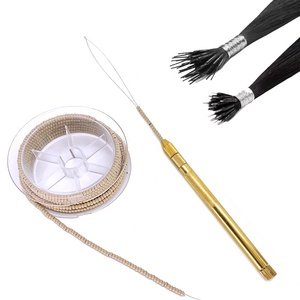 Extensions de cheveux pré-encollées Nano Bead, <span class=keywords><strong>blond</strong></span> <span class=keywords><strong>foncé</strong></span> 3 mm, vente en gros, tenue forte - Product Image 4