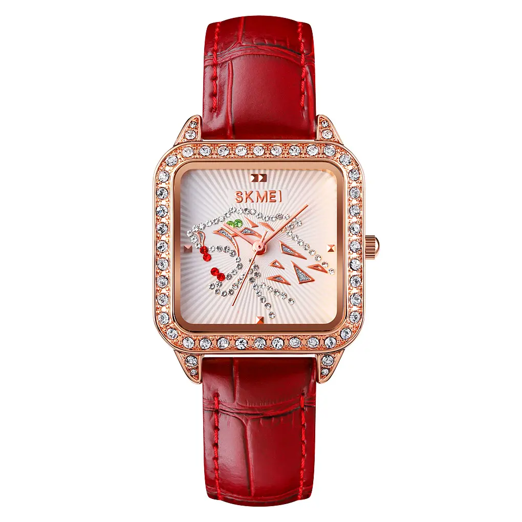 Lady Stylish 1768 Custom Your Own Brand Genuine Leather Waterproof Quartz Watch Puseras Reloj