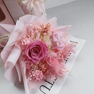 Rosas rosas para siempre Regalos <span class=keywords><strong>De</strong></span> <span class=keywords><strong>San</strong></span> <span class=keywords><strong>Valentin</strong></span> Ramos <span class=keywords><strong>de</strong></span> rosas personalizados preservados Flor para siempre <span class=keywords><strong>de</strong></span> larga duración para Decoración - Product Image 3