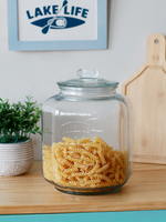 Grand pot de stockage en verre Etolies avec couvercle en arachides, récipients de stockage des aliments en verre de 183oz, boîtes de cuisine.