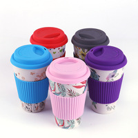 Taza de Café de Bambú Personalizada, Ecológica, Reutilizable, 100% Fibra Natural, para Viaje, Promocional al por Mayor