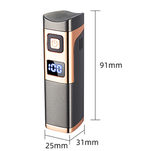 Briquet torche à triple flamme réglable à 3 niveaux, coupe-vent, format poche, avec poinçon à cigare intégré - Product Image 3