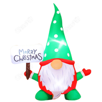 Vente en gros de décoration de Noël de vacances de 4 pieds gonflables gobelin nain sans visage