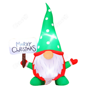 Grosir 4 kaki liburan Natal dekorasi tiup Goblin kurcaci tanpa wajah - Product Image 1