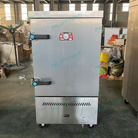 Vaporera de Arroz Comercial a Gas de 12 Bandejas, Acero Inoxidable 201, GLP/GN para Restaurante/Cantina, con Certificación CE