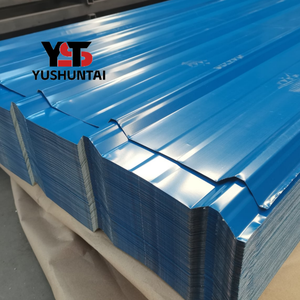 彩涂瓦楞纸板耐用砖红蓝白灰带弯曲加工服务屋面板材 - Product Image 6