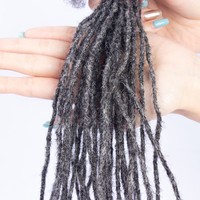 Estensioni per Dreadlocks Sisterlocks (Larghezza 0,2 cm) 100% Capelli Umani Fatti a Mano