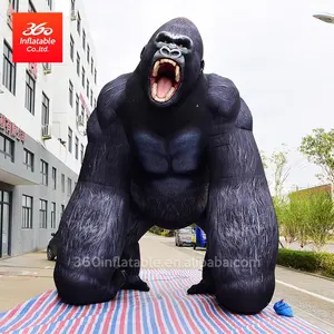 Personalize gigante propaganda modelo de desenho animado inflável grande gorila personalizado infláveis