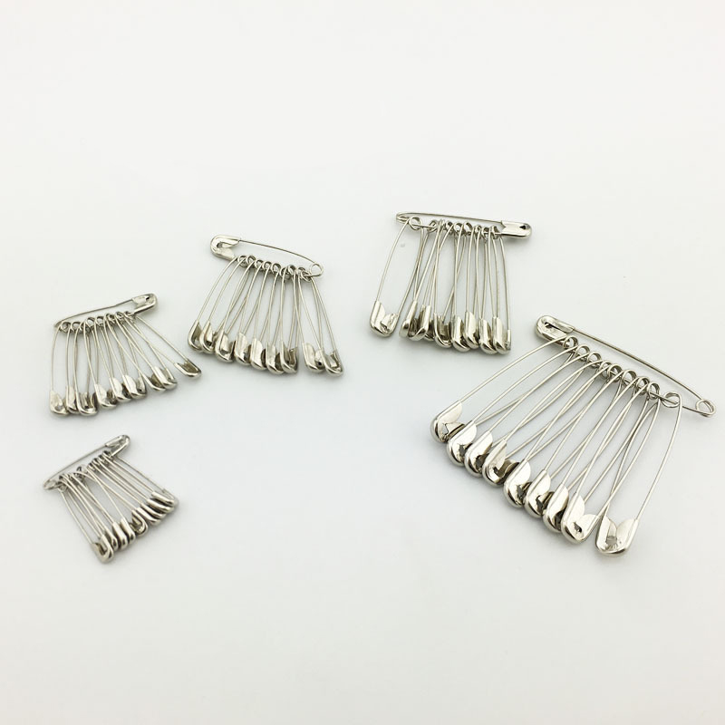 Многоразмерная никелированная Серебряная Защитная булавка