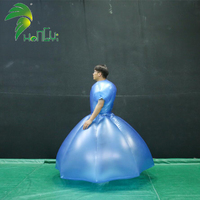 2025 robe gonflable bleue de haute qualité beau costume de costume de robe gonflable