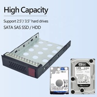 UNESTECH 3.5 pollici di plastica SATA SAS disco rigido Caddy vassoio telaio Server