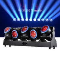 Lampu DJ Baru ACME TB5 Tornado 5 Kepala 5Pcs 120w LED Moving Beam Bar Dengan Efek Strip Ring Circle Halo