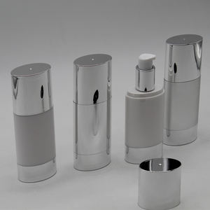 Lotion cosmétique de forme ovale, soins de la peau, bouteilles sans air - Product Image 3